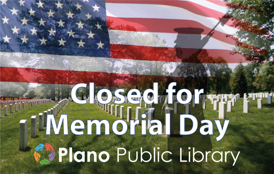 Graphic closed for Memorial Day